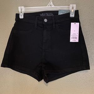 Black Jean Shorts